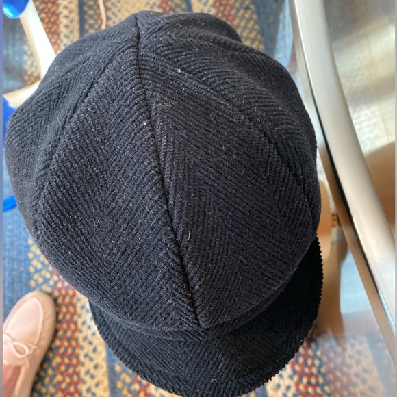 Womens Burberry hat with Nova Check liner/gold Logo Plate🔥NWOT W/stretch SM/MED - Picture 5 of 11